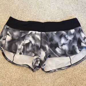 lululemon athletica Black and Gray Athletic Shorts